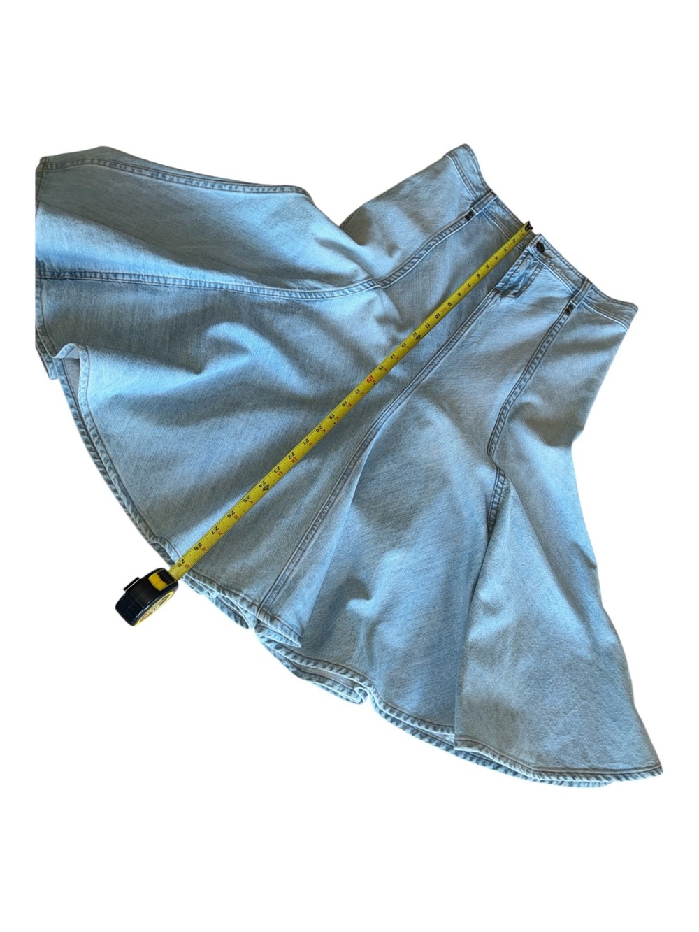 For Joseph Denim Skirt, Women's 6, blue, Light wash, flared, bias cut panels EUC - Picture 11 of 14